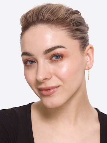 Boucles d'oreilles 'Karto' Heideman en or : devant