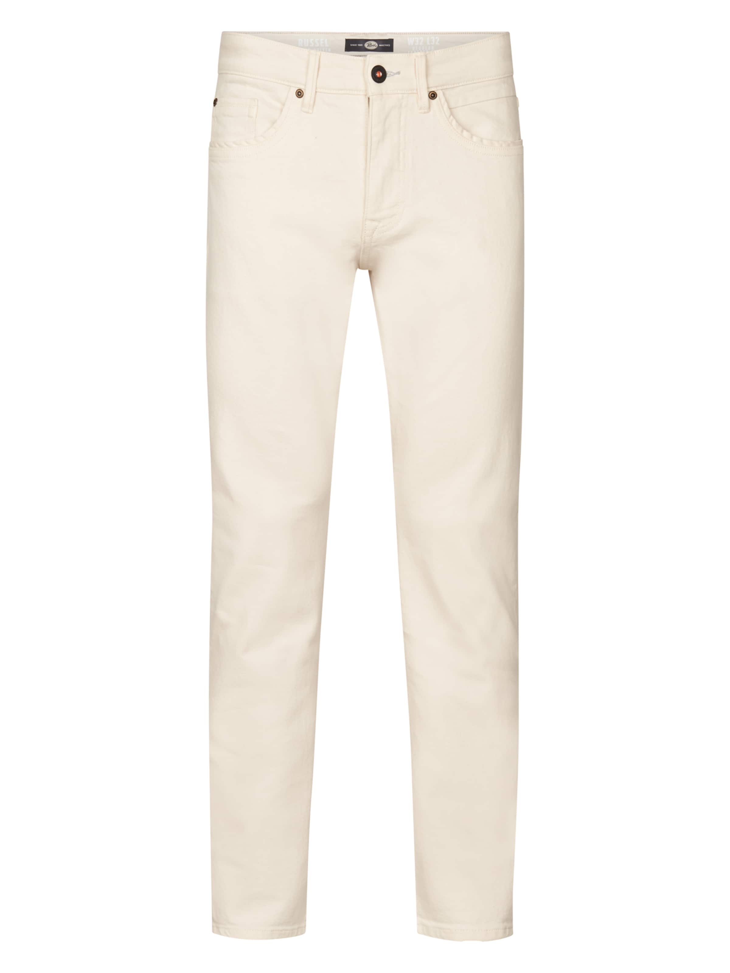 Petrol Industries - regular Vaquero en blanco: frente