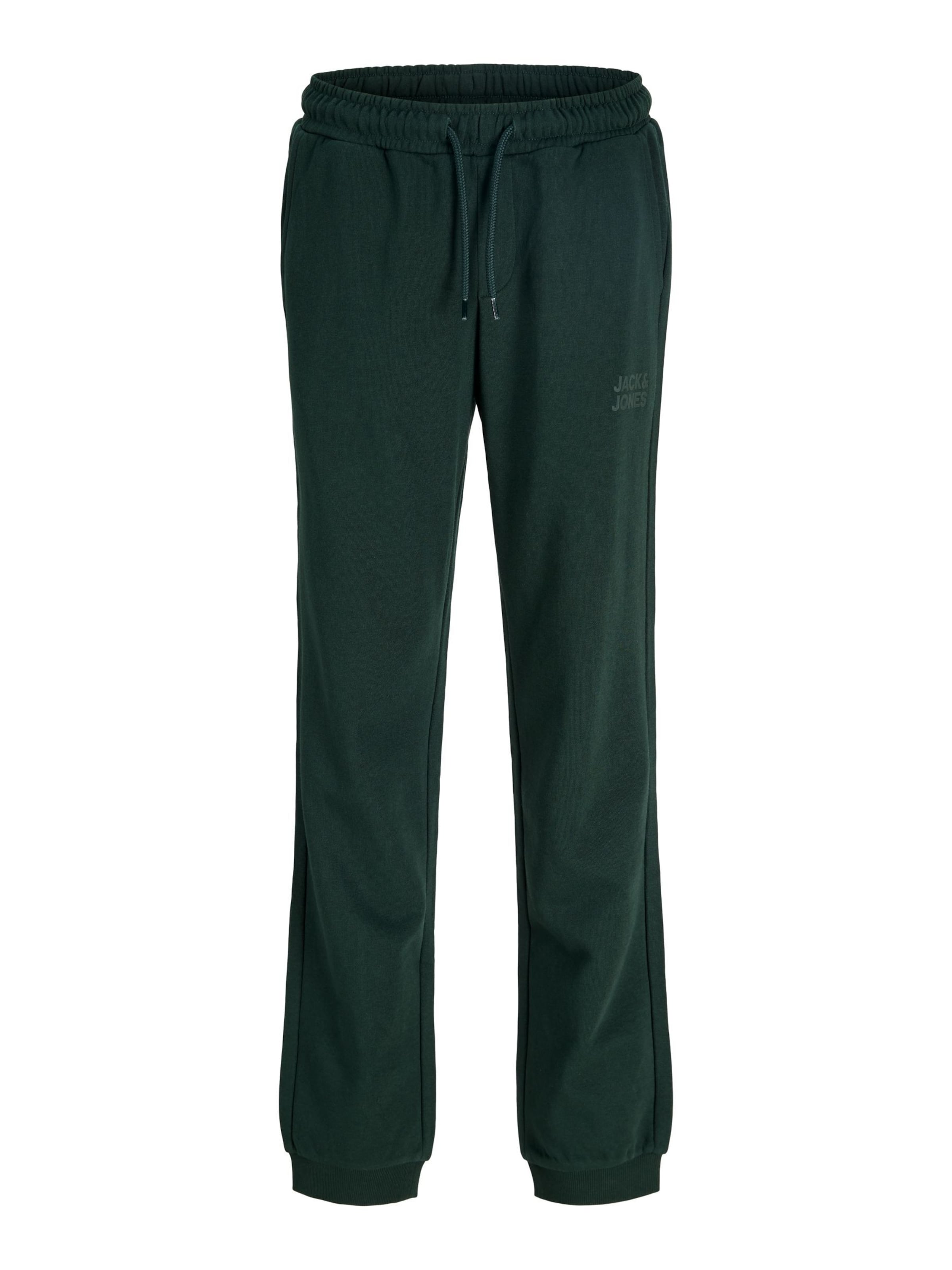 Jack & Jones Junior Tapered Bukser 'JJIGORDON' i grøn: forside