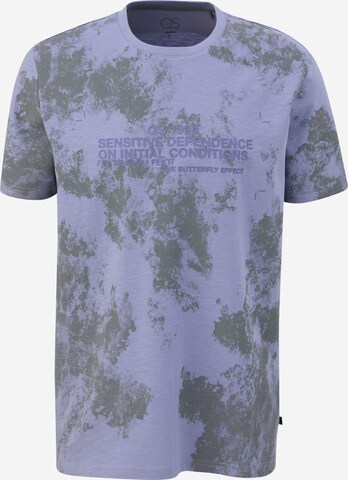 T-Shirt QS en violet : devant