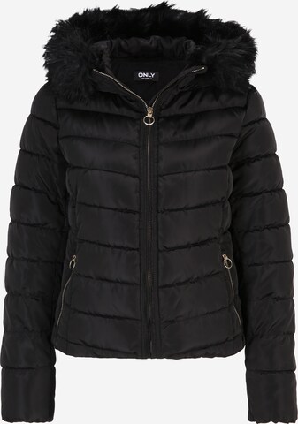 Only Petite Winter Jacket in Black: front