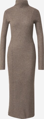 TOPSHOP - Vestido de punto en gris: frente