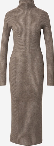 TOPSHOP Knitted dress in Grey: front