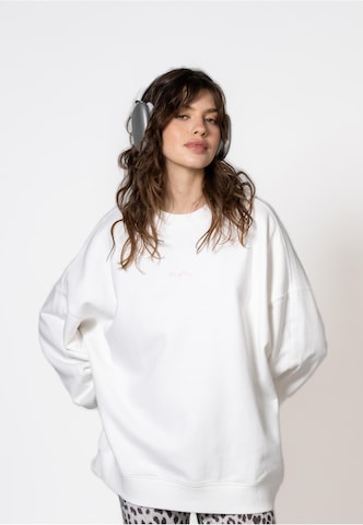OH APRIL Sweatshirt 'Hot Summer Menu' in Weiß
