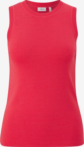 s.Oliver BLACK LABEL Gebreide top in Roze: voorkant