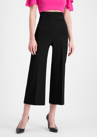 Nicowa Loose fit Pleated Pants 'Coradue' in Black: front