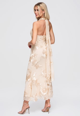 Robe de soirée Ombre en beige