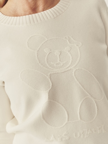 Pullover 'CLOUDY' di TATUUM in bianco