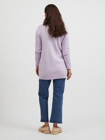 VILA Knit Cardigan 'Ril' in Purple