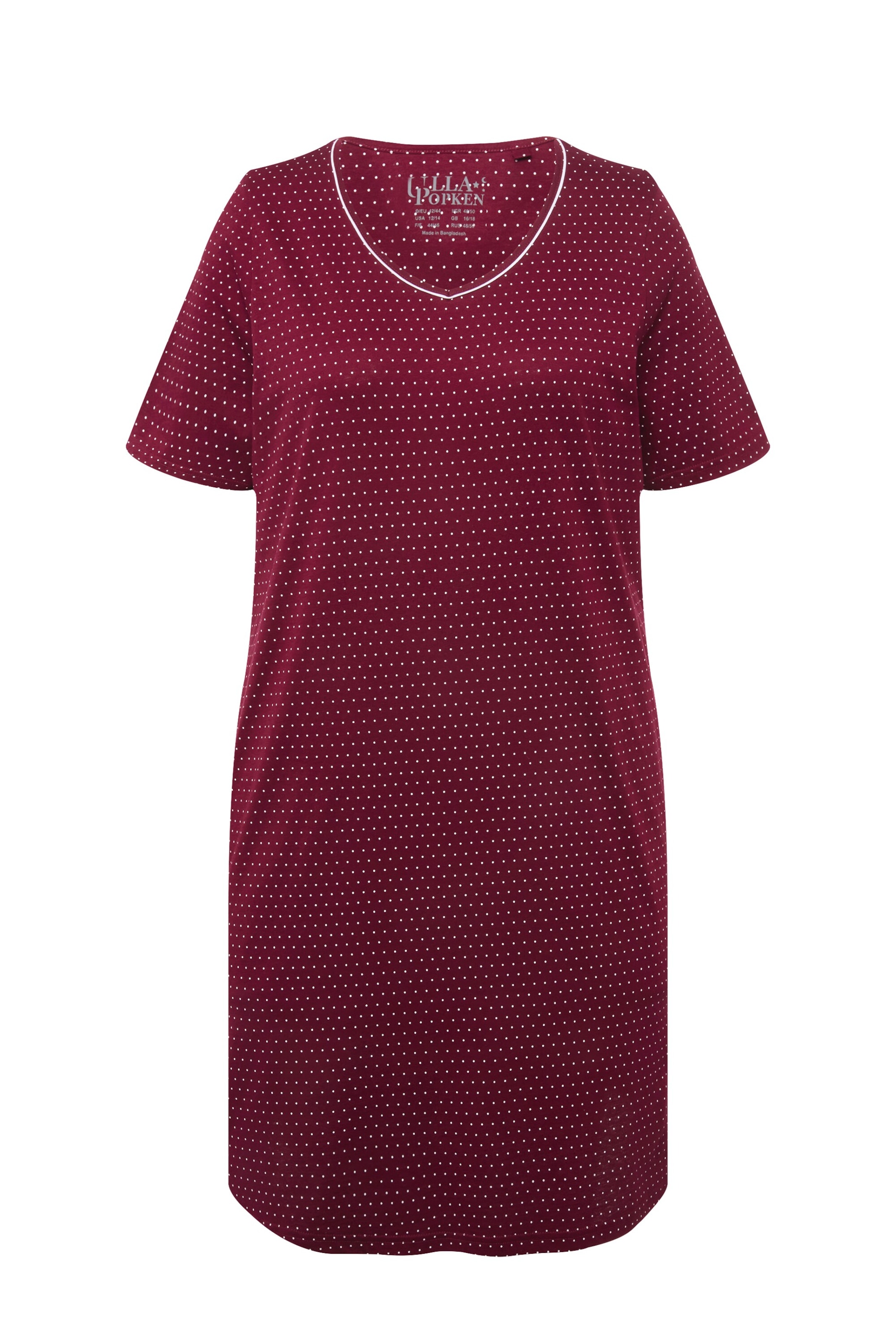 Ulla Popken Nachthemd in Rood