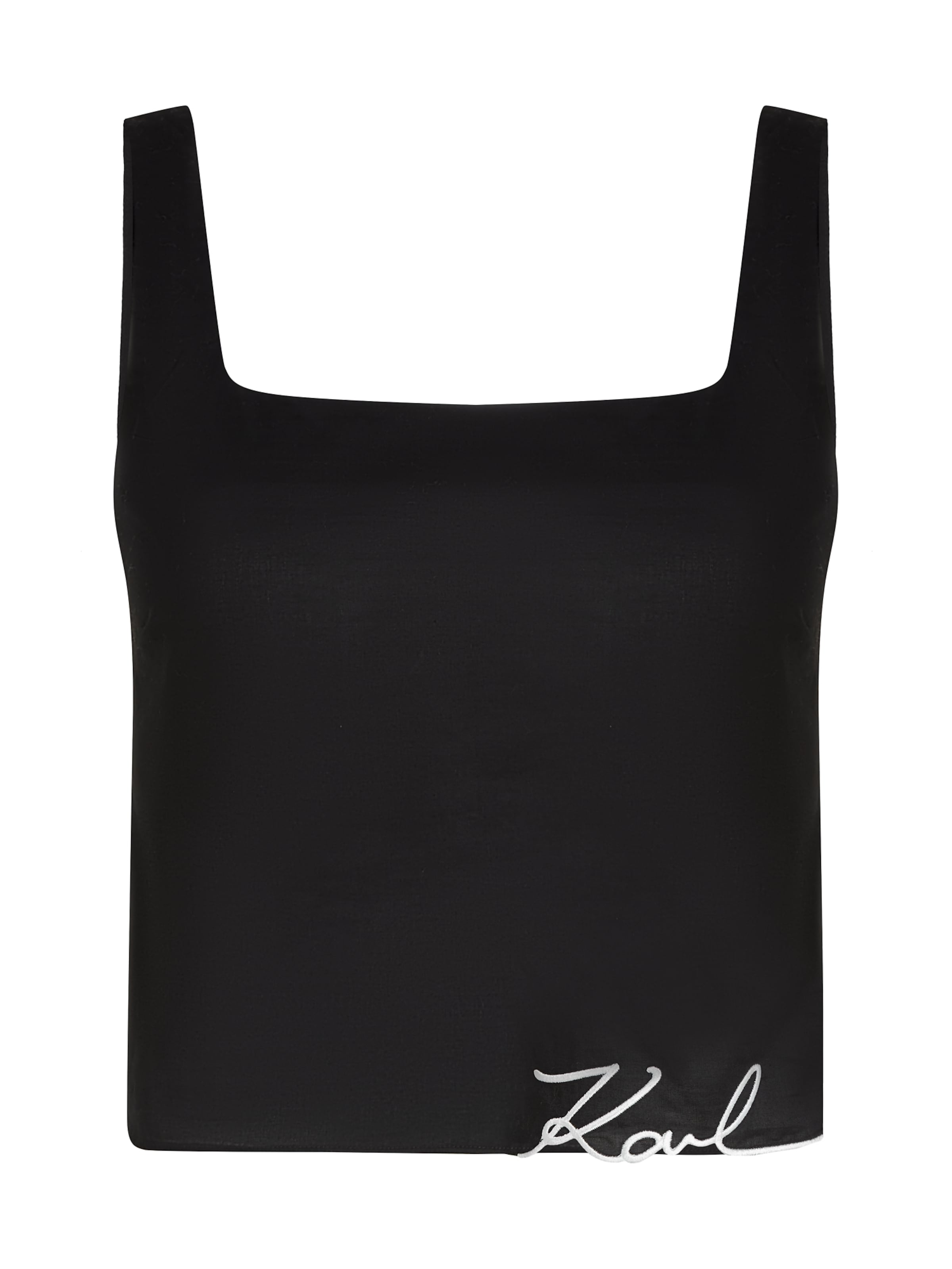 Karl Lagerfeld Τοπ σε μαύρο: μπροστά
