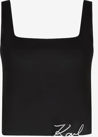 juoda Karl Lagerfeld Palaidinė be rankovių: priekis