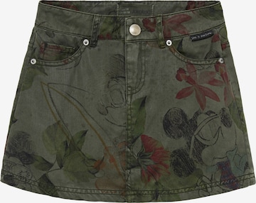 Desigual - Saia 'MICKEY' em verde: frente