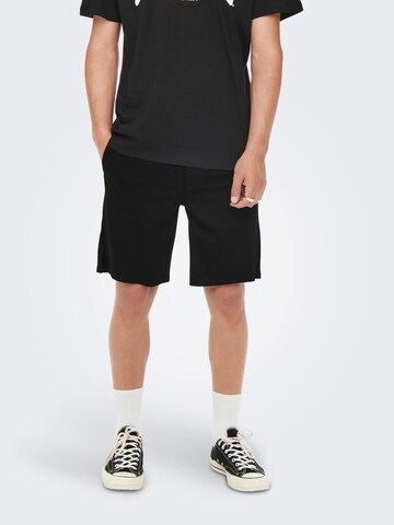 Only & Sons Regular Shorts 'Mark' in Schwarz: predná strana