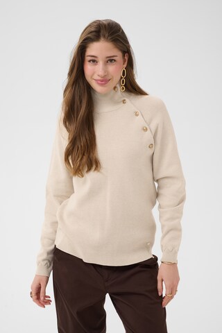 Cream - Jersey 'Dela' en beige: frente