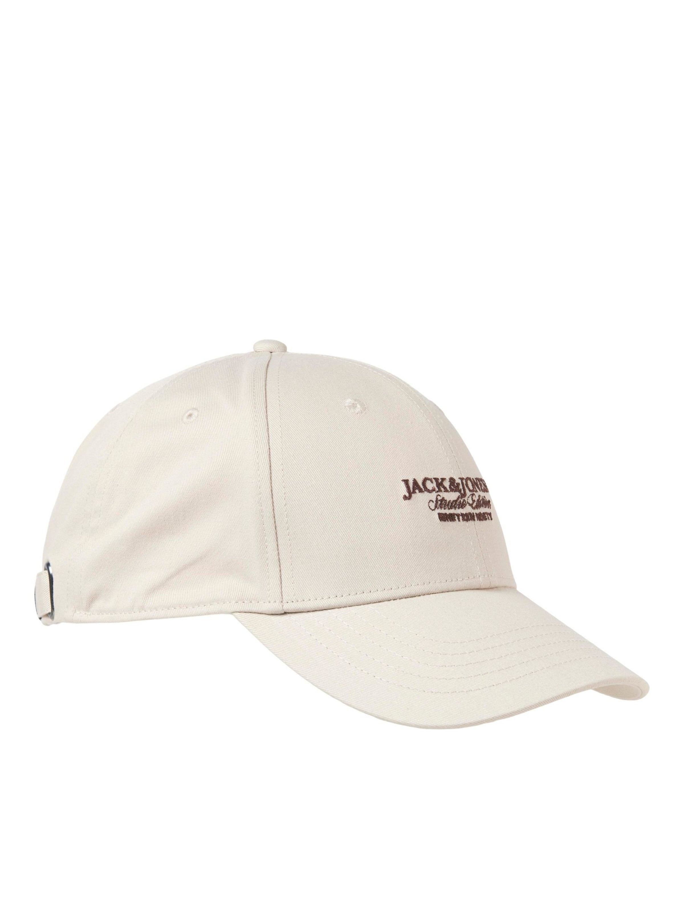 JACK & JONES Casquette en 55-60 en marron / gris clair, Vue avec produit