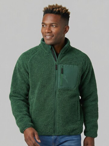 Derbe Fleece Jacket 'Kuschelby' in Green: front