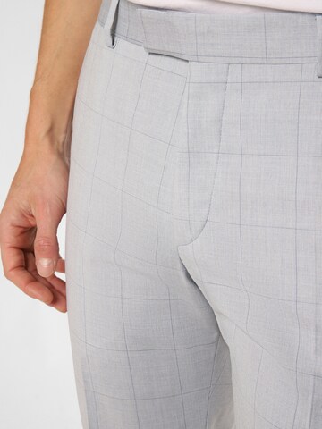 STRELLSON Regular Pleated Pants 'Madden2.0' in Grey