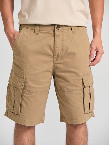 Loosefit Pantalon cargo Funky Buddha en beige : devant