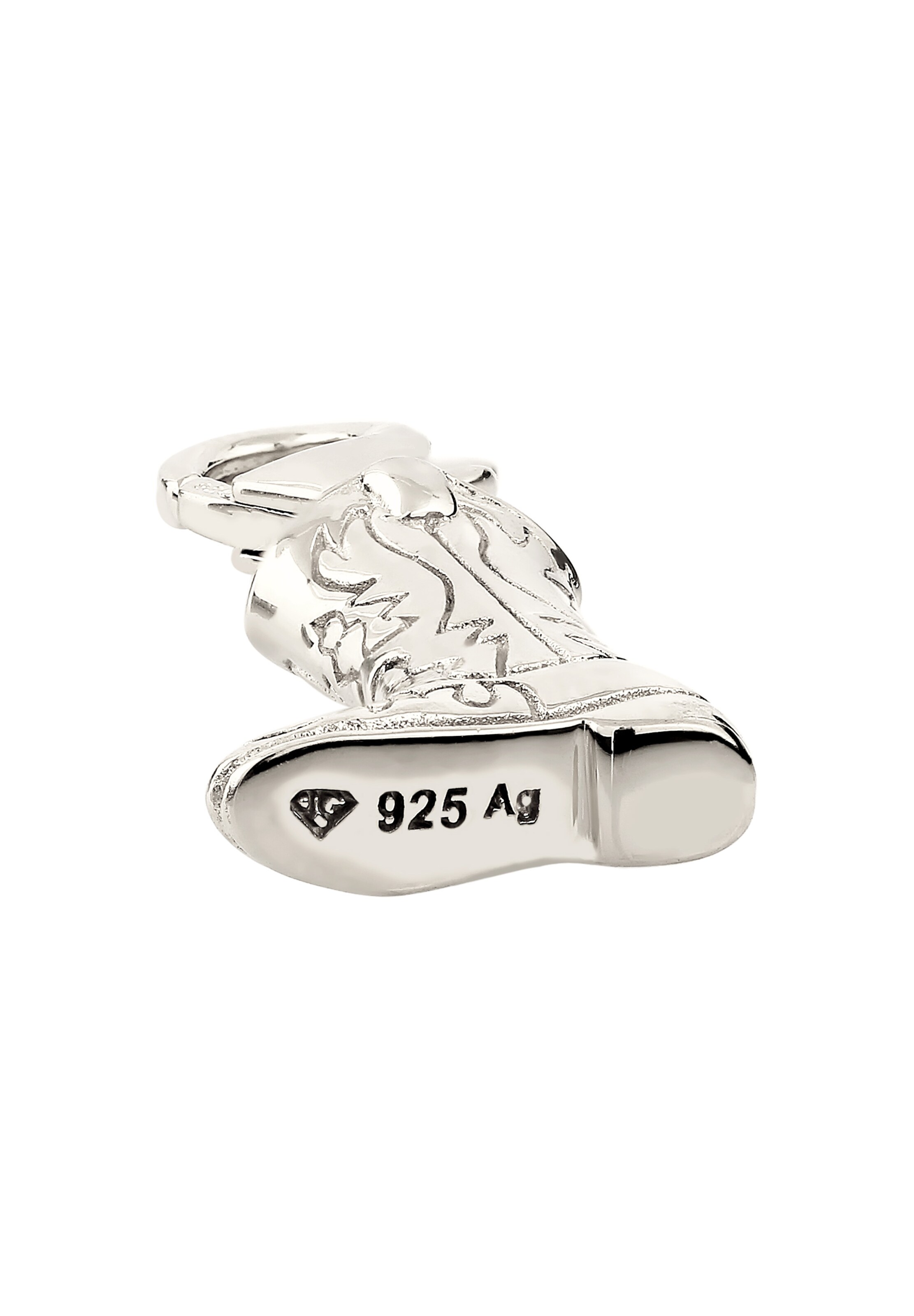 KUZZOI Pendant 'Cowboy Stiefel' in Silver