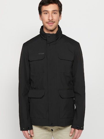 KOROSHI Prehodna jakna | črna barva: sprednja stran