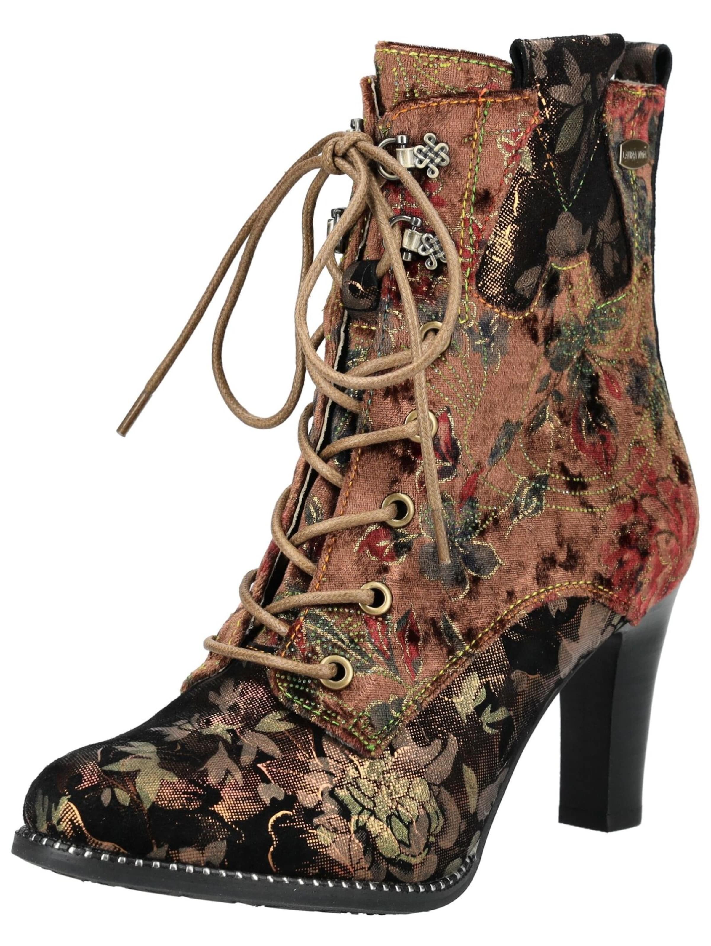 Bottines à lacets Laura Vita en bronze : devant