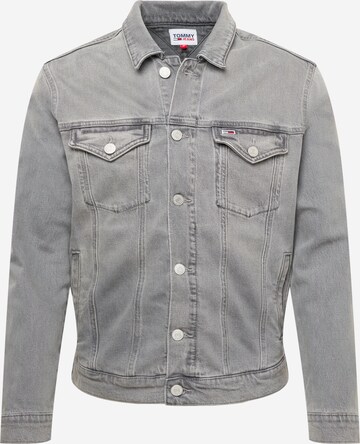 Tommy Jeans Prechodná bunda - Sivá: predná strana