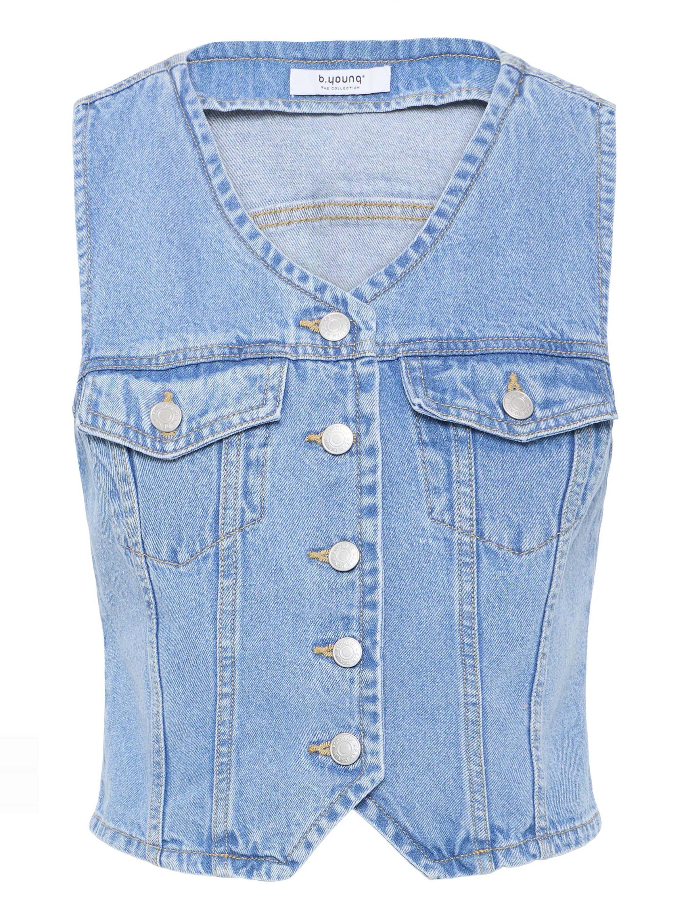 Gilet ' BYKallie' b.young en bleu : devant