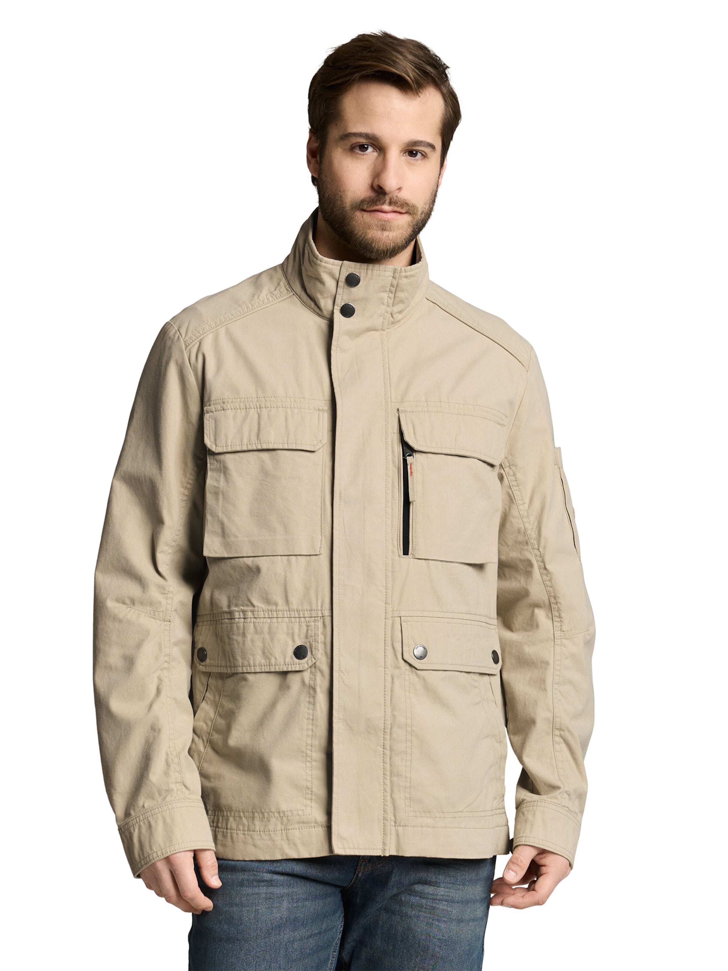 TOM TAILOR Tussenjas in Beige: voorkant