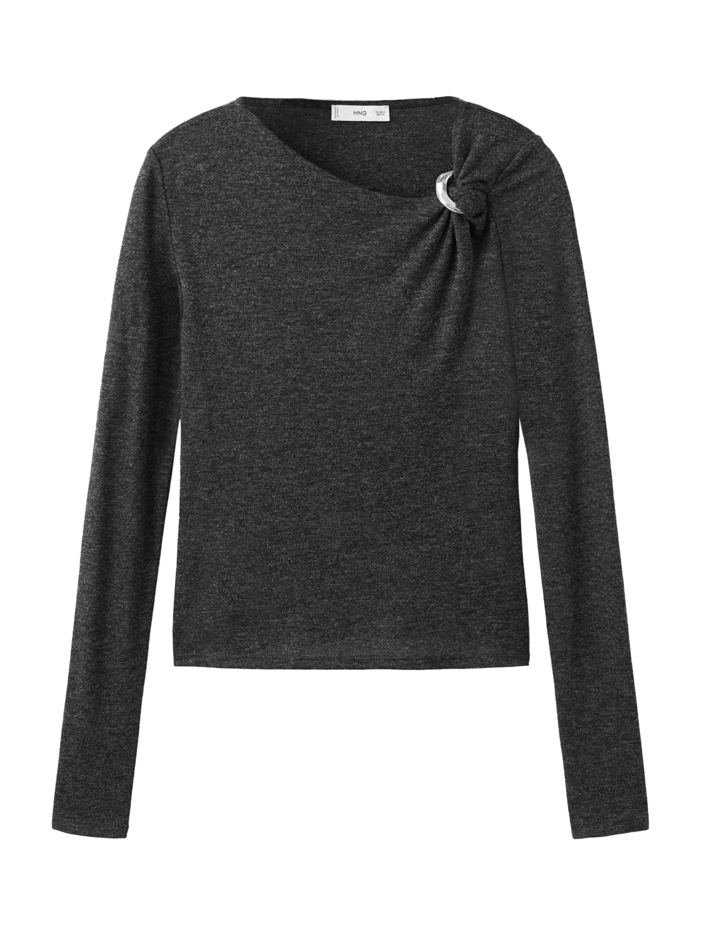 Maglietta 'XJEWEL' di MANGO in grigio: frontale