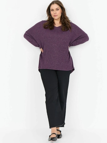 Chemise folklorique ' WA-SIMONE ' Wasabi Concept en violet