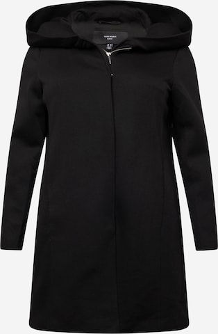 Vero Moda Curve Übergangsjacke 'VERODONA' in Schwarz: predná strana