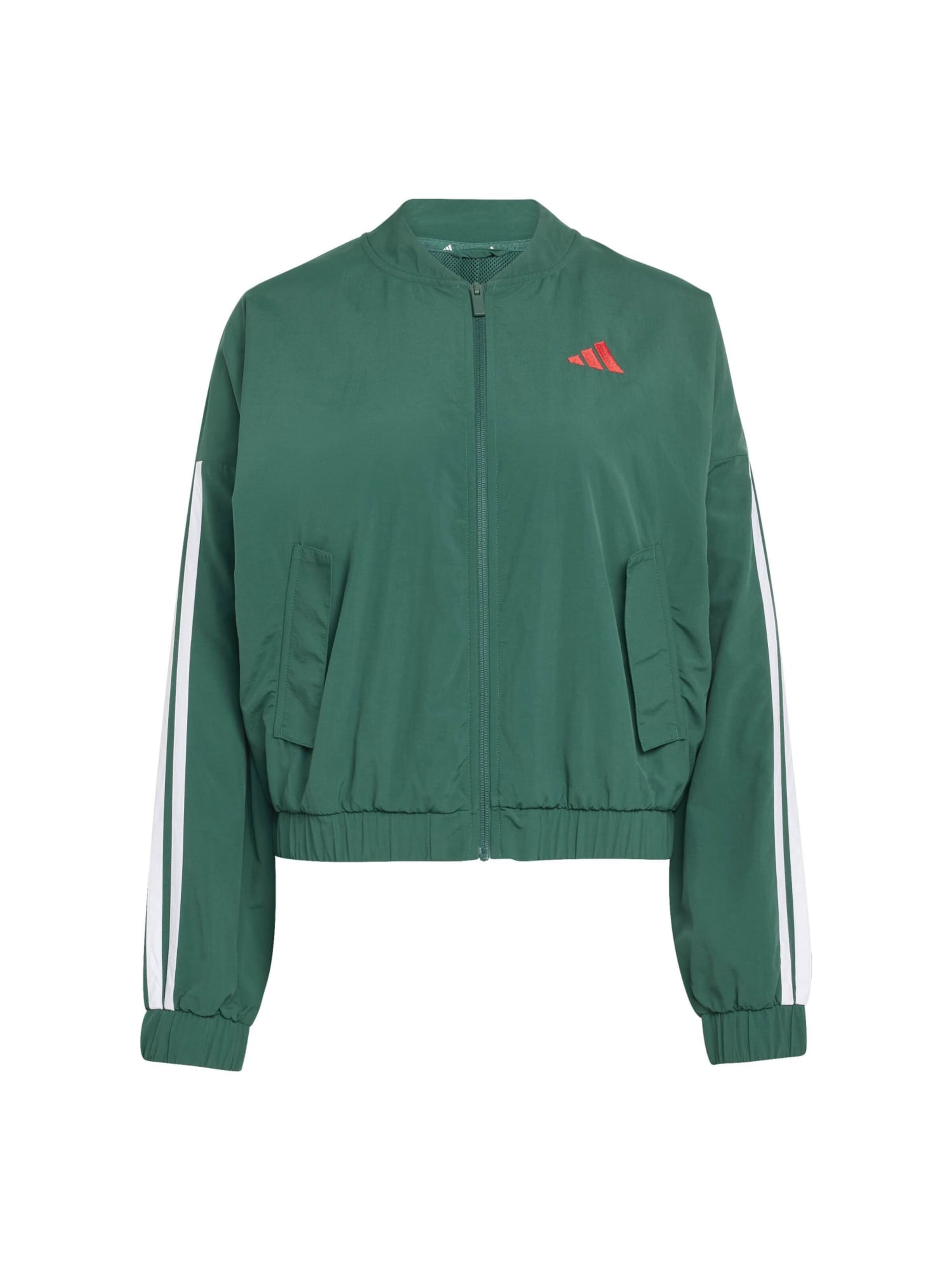 ADIDAS SPORTSWEAR - Casaco deportivo 'Essentials' em verde: frente
