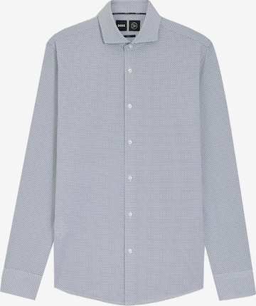 BOSS Button Up Shirt in Blue: front
