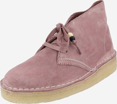 Clarks Originals Lace-Up Shoes 'Desert Coal' in Dusky pink / White, Item view