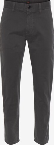 Coupe slim Pantalon chino 'Taber' BOSS en gris : devant