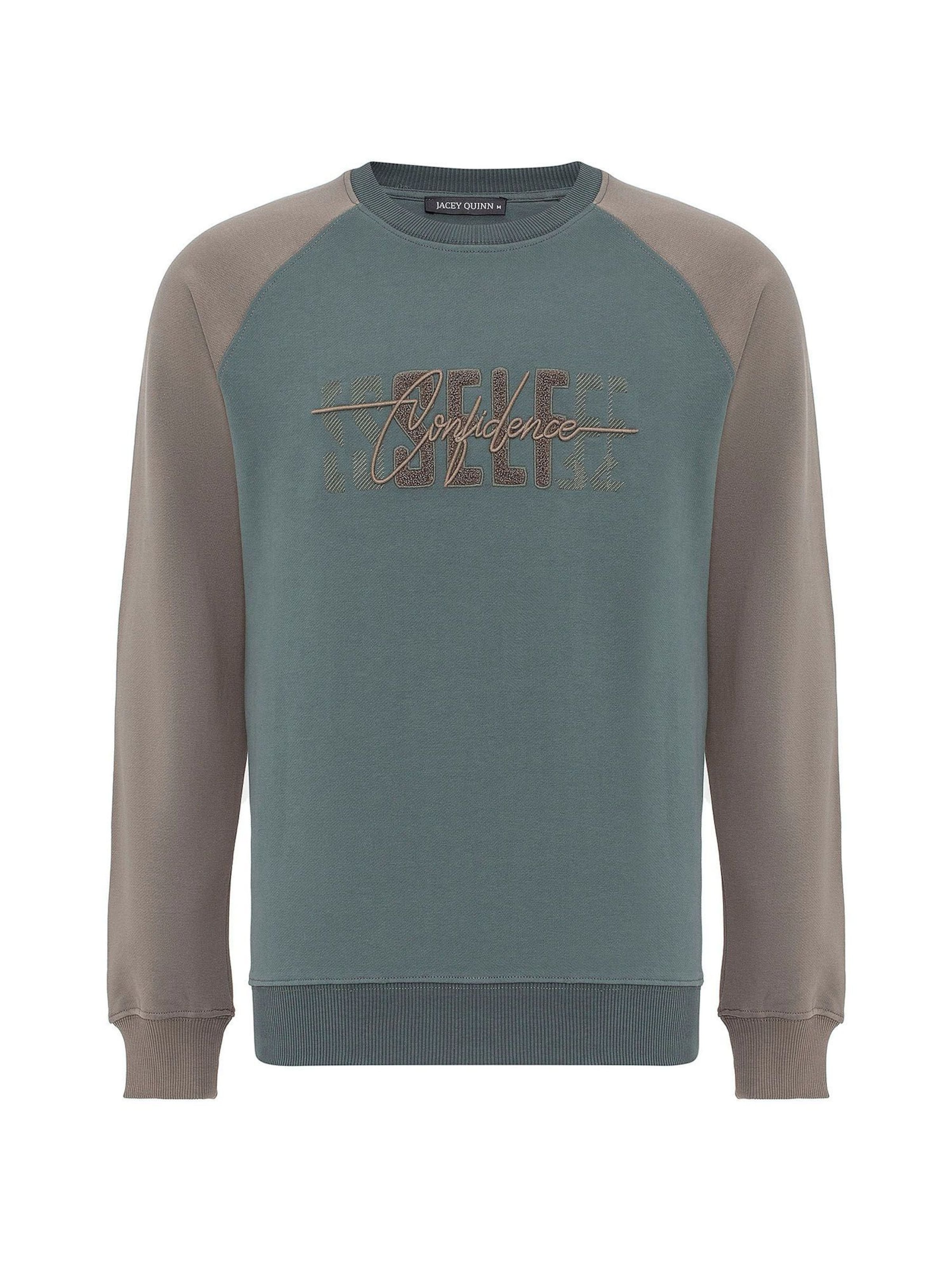 Jacey Quinn Sweatshirt in Green: front