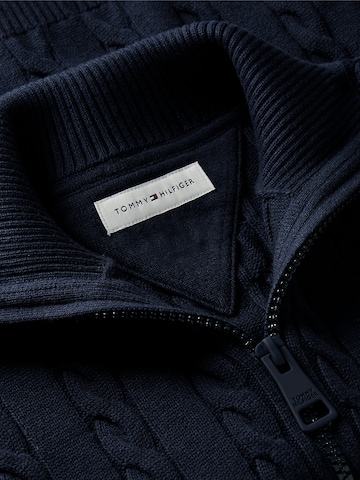 TOMMY HILFIGER Strickjacke in Blau