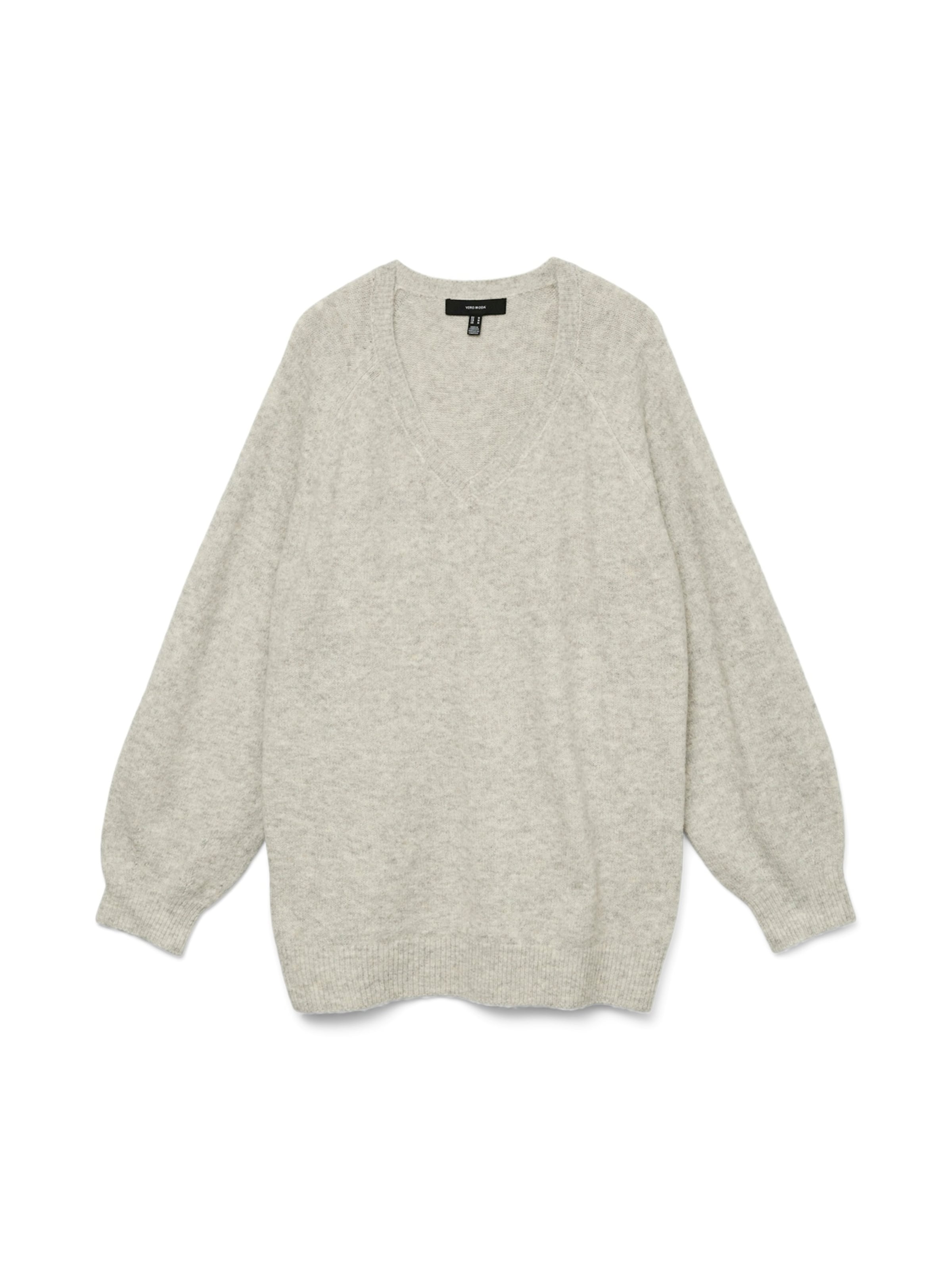 Pull-over 'VMLeaf' VERO MODA en gris : devant