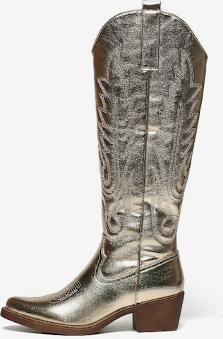 Bottes de cowboy Smile Favorites en or : devant