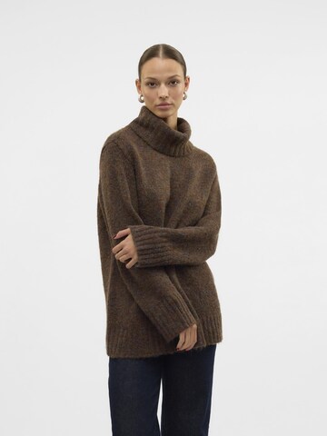 VERO MODA Trui 'INGRID' in Bruin