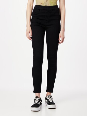 Skinny Jeggings Wallis en noir : devant