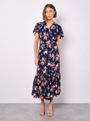 Apricot Jurk in Blauw: voorkant