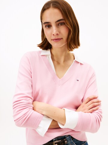 TOMMY HILFIGER Pullover in Pink