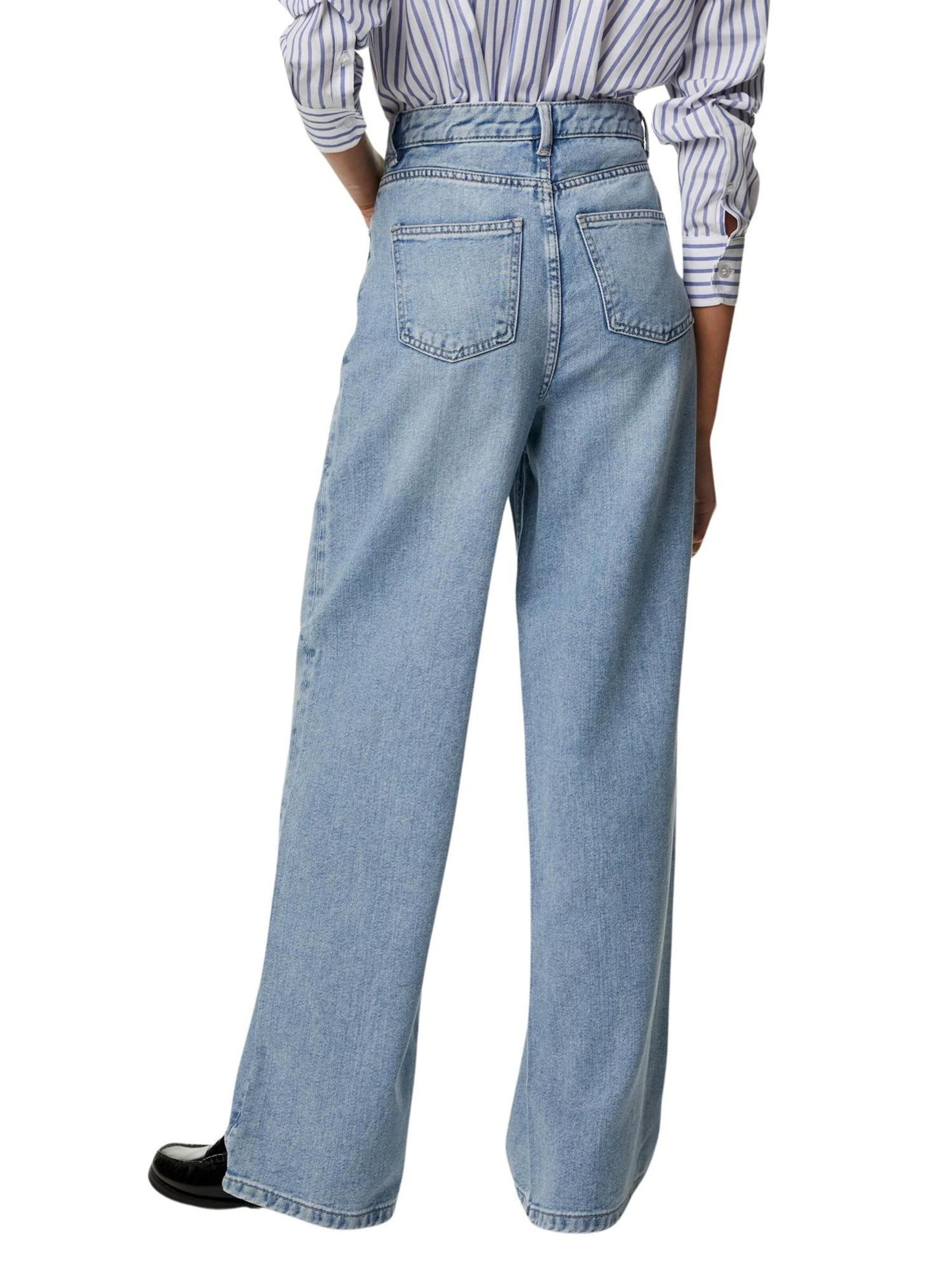 Marks & Spencer Wide leg Jeans in Blauw