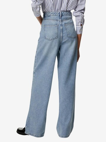 Wide leg Jeans di Marks & Spencer in blu