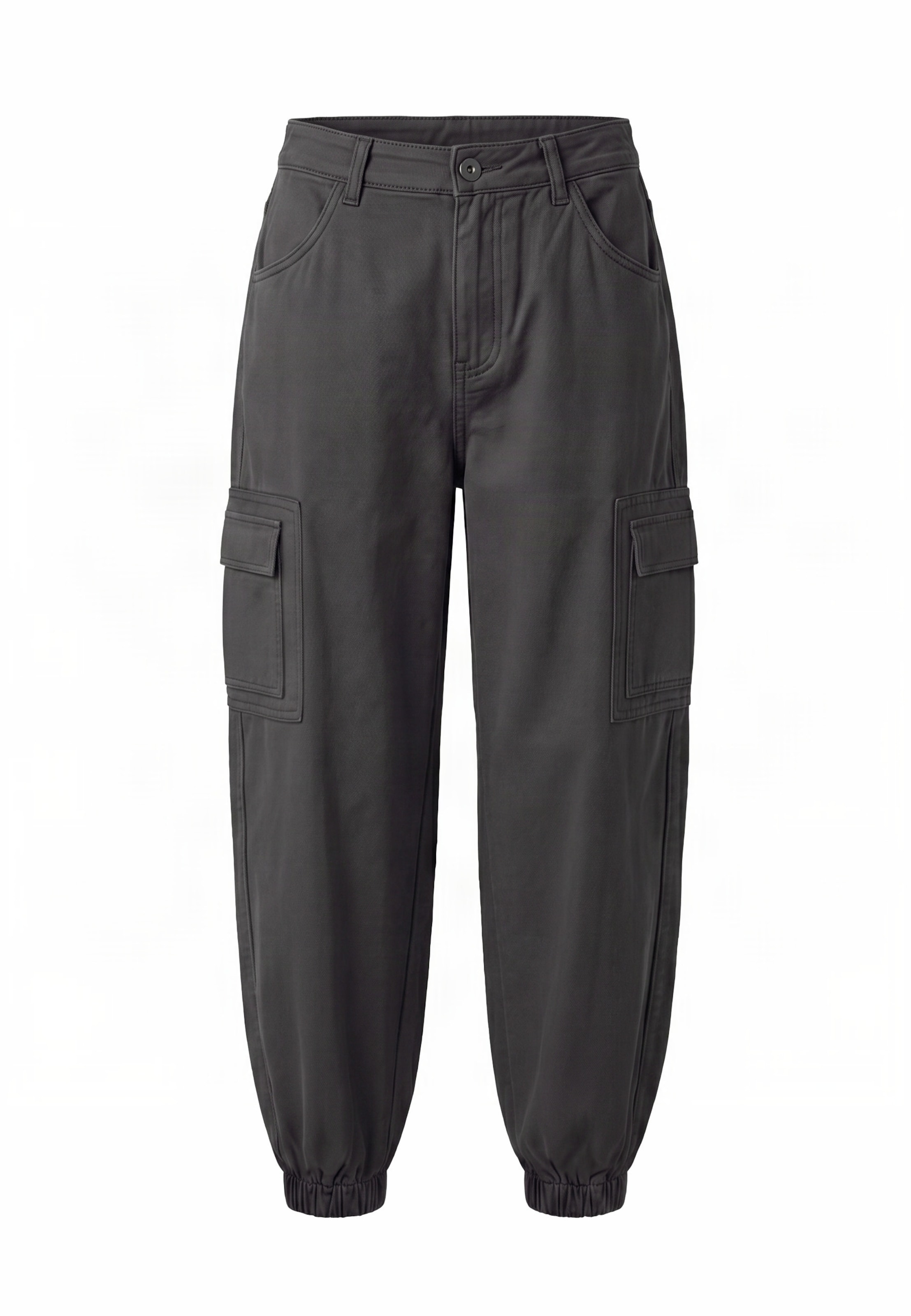 Urban Classics Tapered Cargo trousers in Grey: front