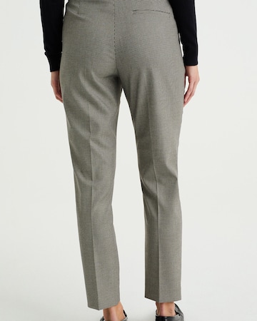 WE Fashion - Slimfit Pantalón de pinzas en beige