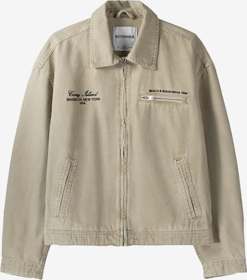 Veste mi-saison Bershka en beige : devant