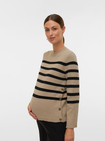 Pullover di MAMALICIOUS in beige: frontale
